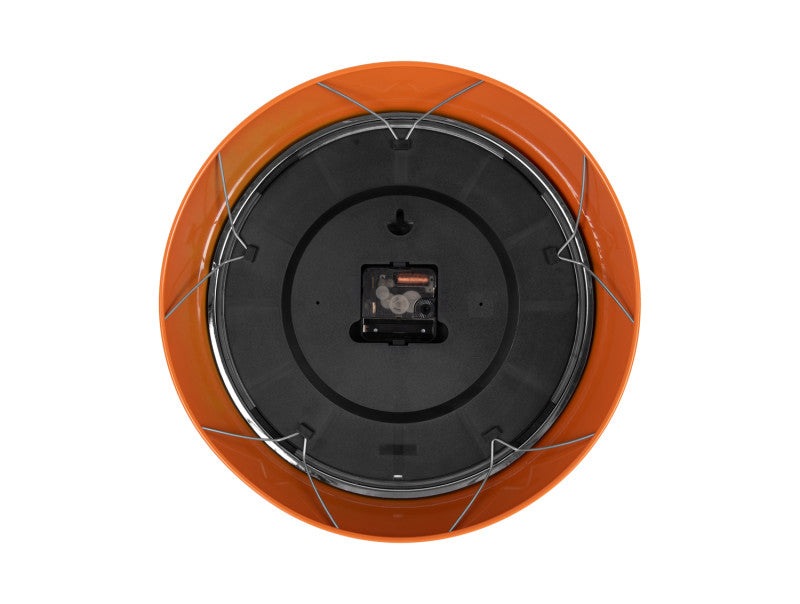 Horloge moderne rétro orange