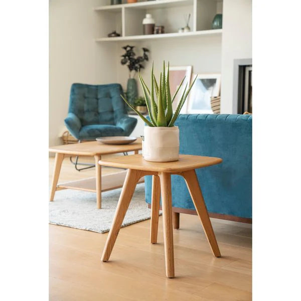 Bout de canapé 50 cm chêne naturel