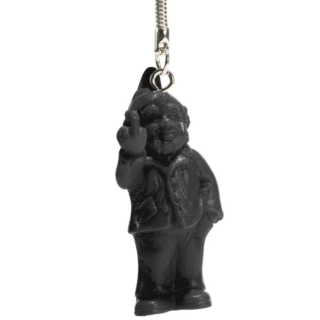 Ottmar Hörl - Porte Clé Sponti to go  - Nain de jardin doigt d'honneur