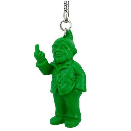 Ottmar Hörl - Porte Clé Sponti to go  - Nain de jardin doigt d'honneur