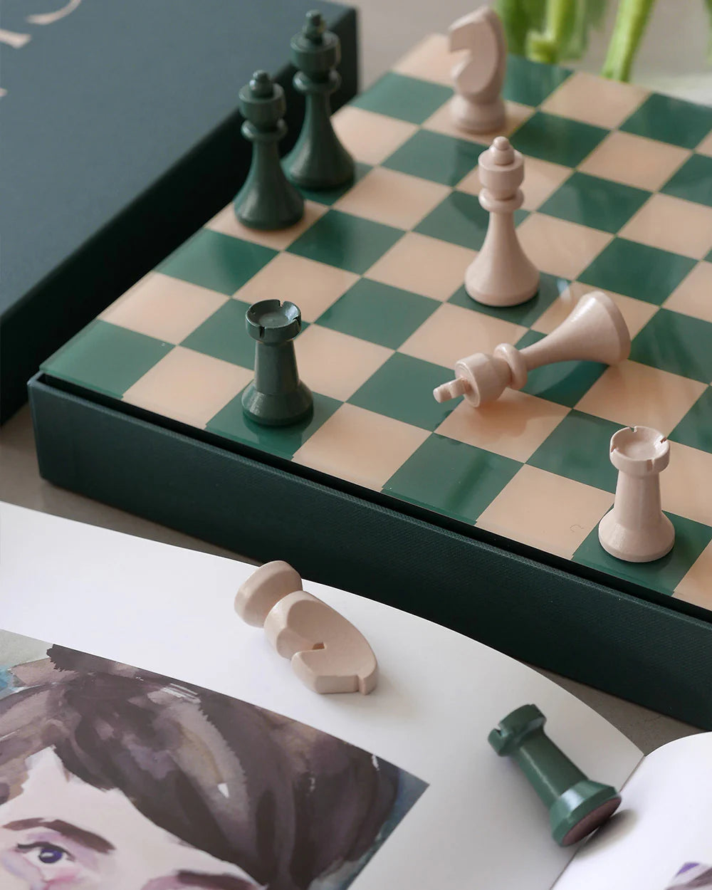 Jeu d'échecs Vert