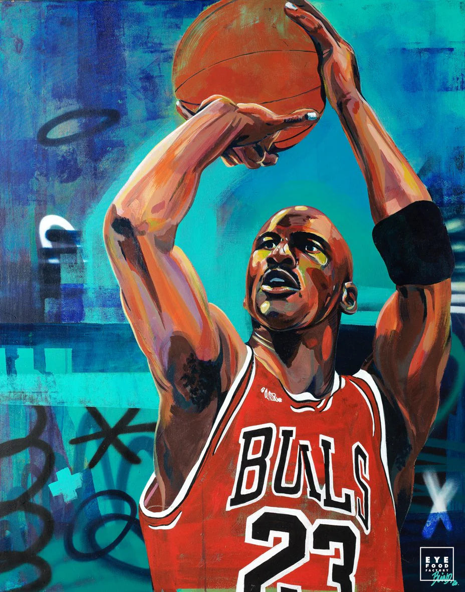 Tableau Mickael Jordan 120 x 95 cm