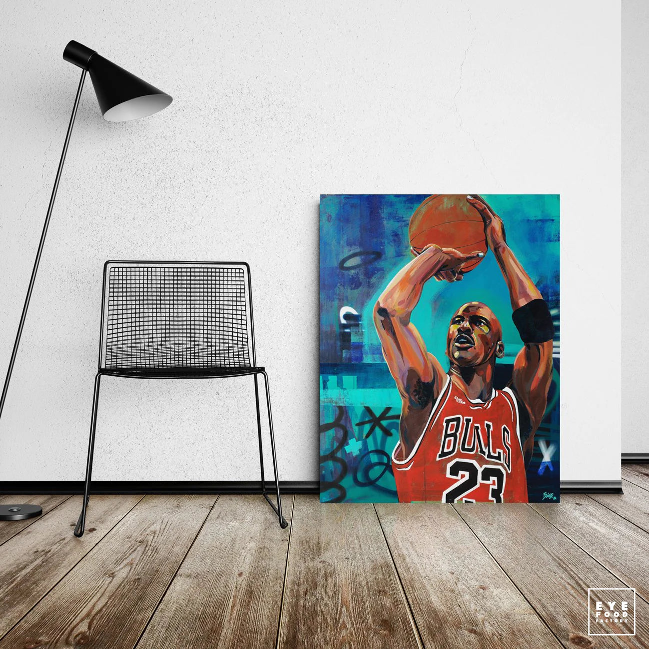 Tableau Mickael Jordan 120 x 95 cm