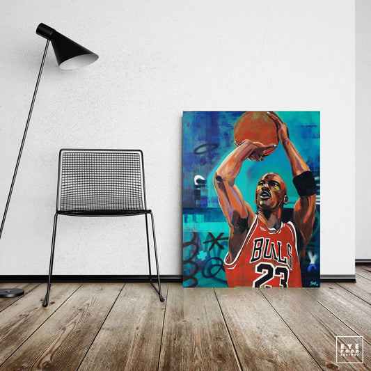 Tableau Mickael Jordan 120 x 95 cm