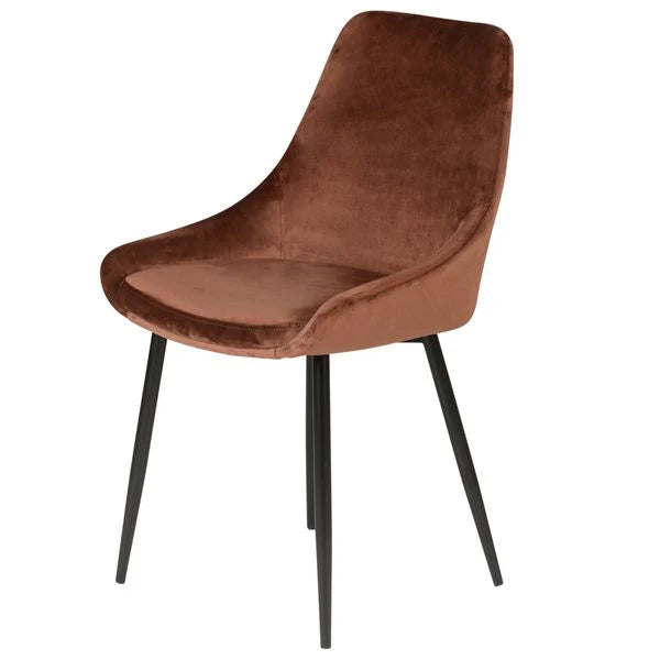Lot de 2 Chaises en Velour Lari