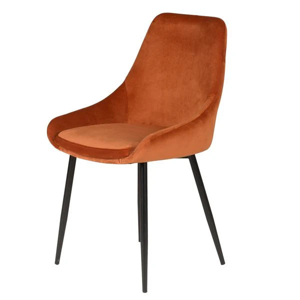 Lot de 2 Chaises en Velour Lari