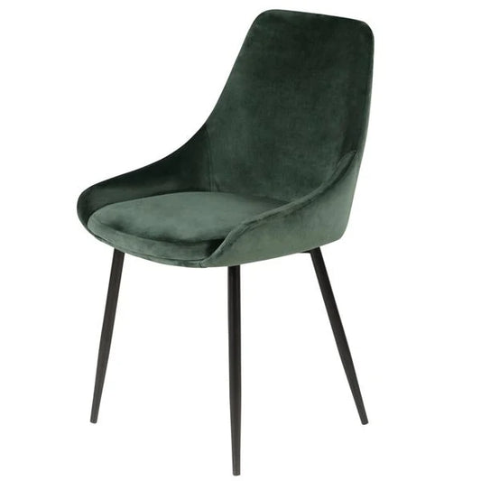 Lot de 2 Chaises en Velour Lari