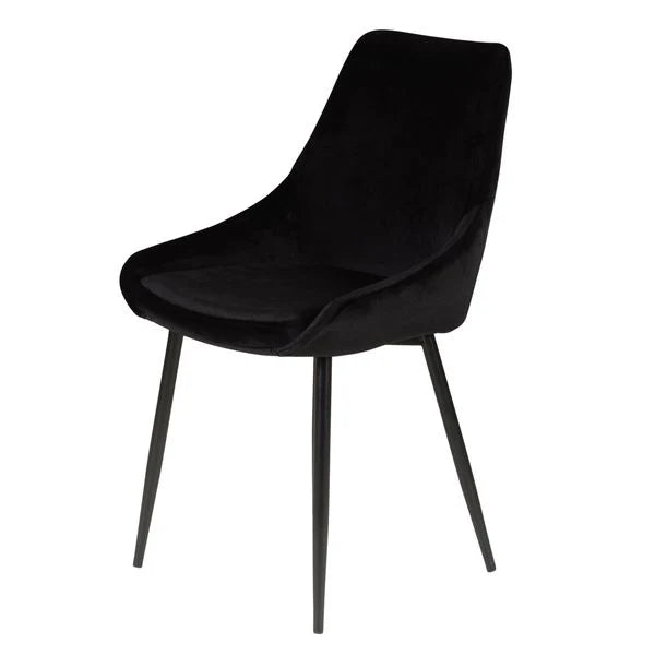 Lot de 2 Chaises en Velour Lari