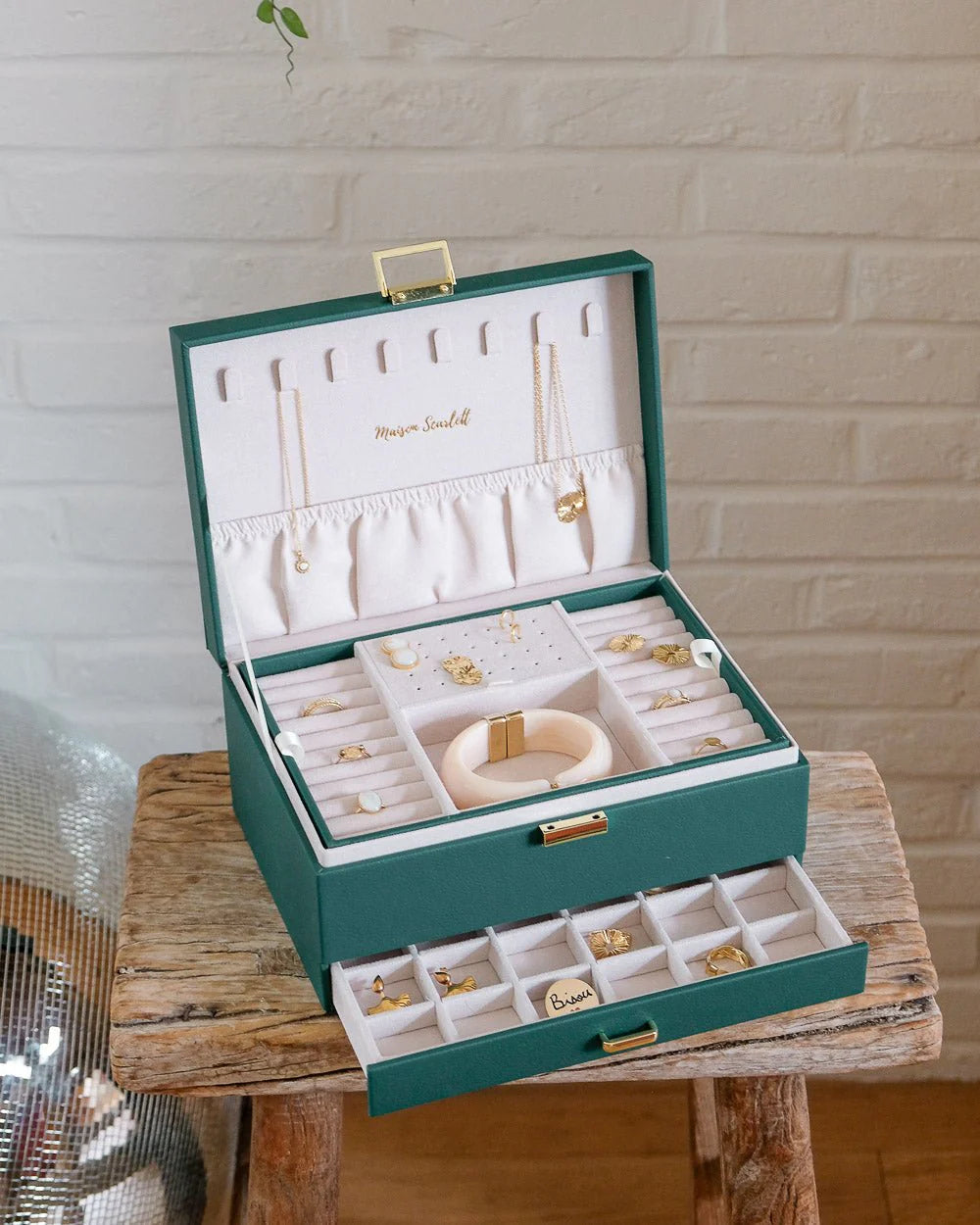 MAISON SCARLETT - Boîte à Bijoux Denise en cuir PU