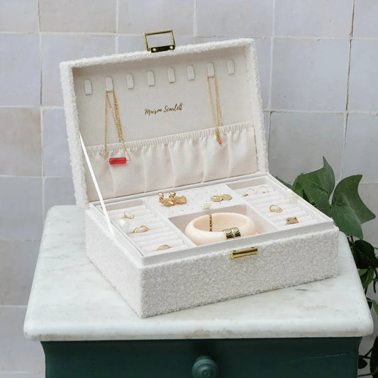 MAISON SCARLETT - Boîte à bijoux Louise en moumoute