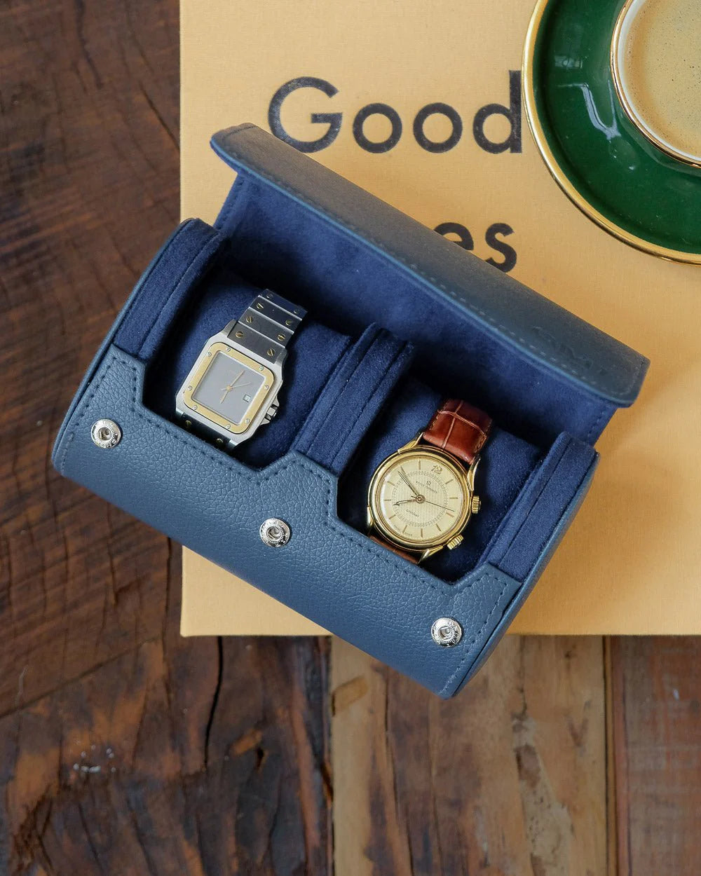 GMT - Boîte à montres de voyage James 2 emplacements