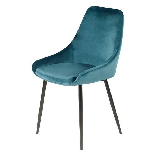 Lot de 2 Chaises en Velour Lari
